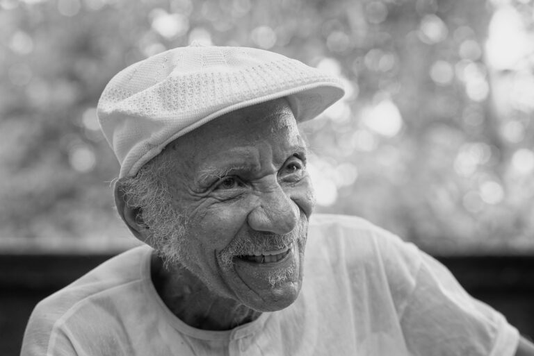 Catchlight in Cuban man's eye