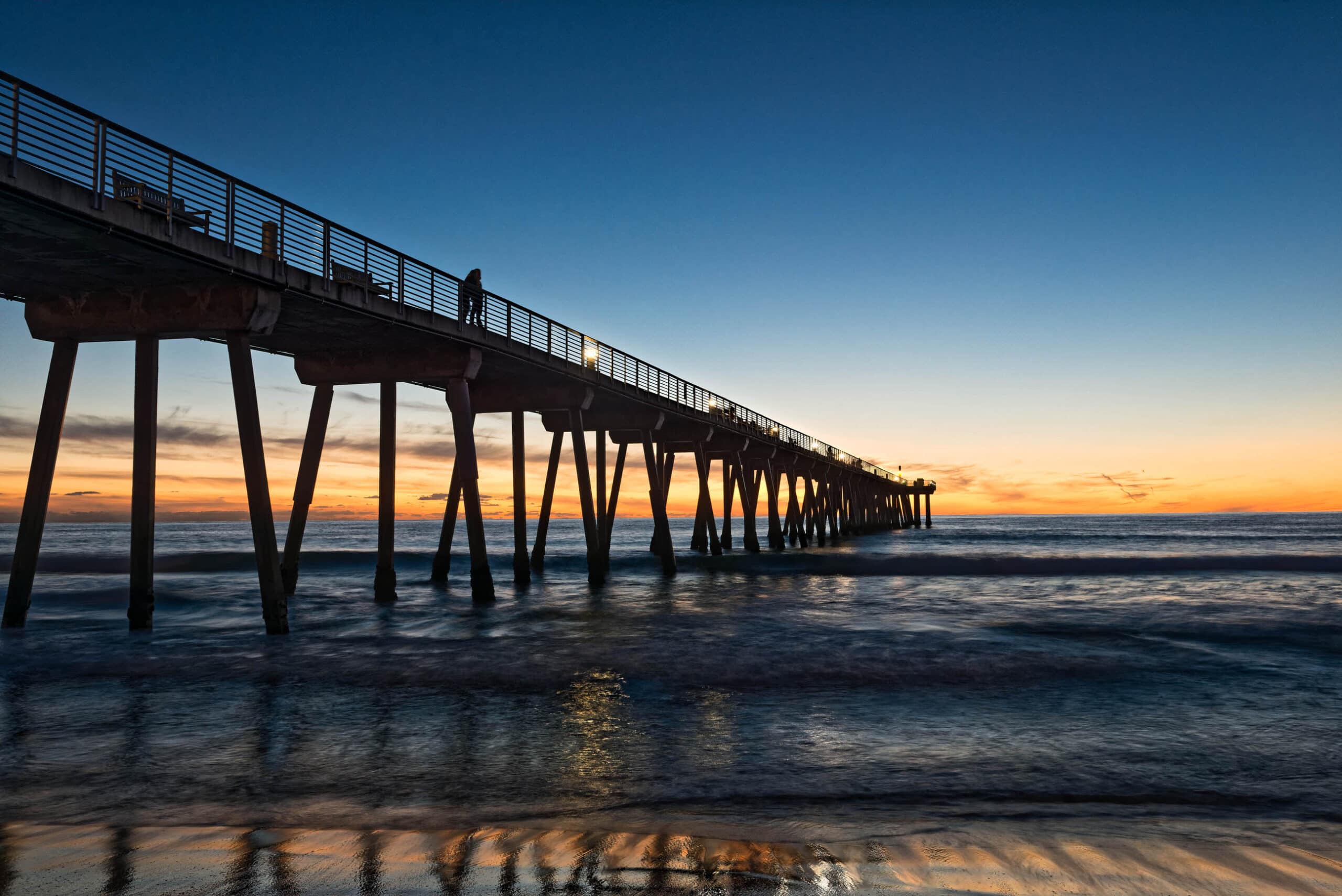 Sunset at Hermosa Beach Pier, CA